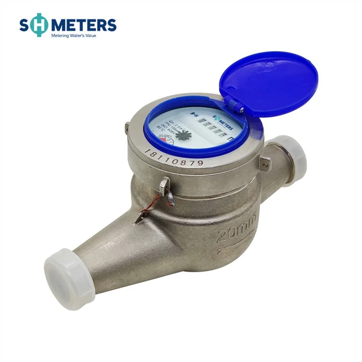 DN15~50mm 임펄스 출력 스테인레스 스틸 멀티 제트 수량계
